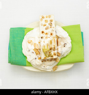 Torrone, Close-up Foto Stock