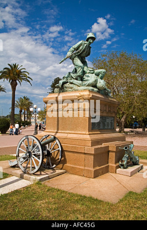 Battaglia di monumento Masotto Piazzale Batteria Masotto città di Messina Sicilia Italia Foto Stock