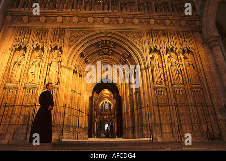 La Cattedrale di Canterbury, Canterbury, nel Kent, Inghilterra, Gran Bretagna Foto Stock