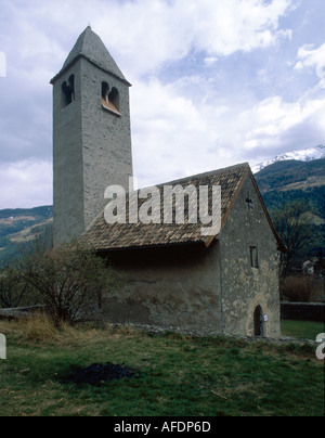 Chiesa San Procolo Val Venosta (Vinschgau) Naturno (Naturno)Trentino Alto Adige Italia Aprile 1999 Foto Stock