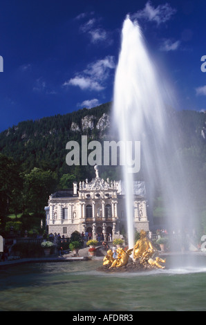 Castello di Linderhof, Alta Baviera Germania Foto Stock