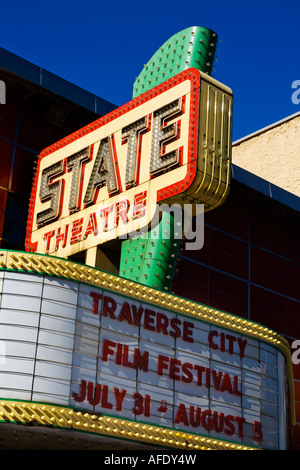 In vecchio stile marchese teatro di stato di Traverse City, Michigan Foto Stock