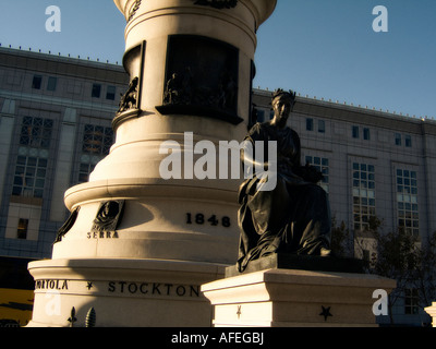 I Pionieri monumento (1894). Il Civic Center di San Francisco. Lo Stato della California. Stati Uniti d'America. Foto Stock