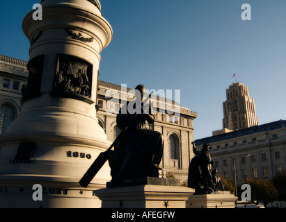 I Pionieri monumento (1894). Il Civic Center di San Francisco. Lo Stato della California. Stati Uniti d'America. Foto Stock