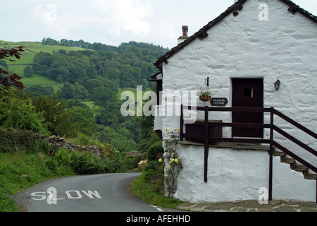 Il Lake District. Cumbria Inghilterra settentrionale UK. Vecchia fattoria vicino a Troutbeck Foto Stock
