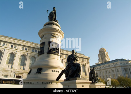 I Pionieri monumento (1894). Il Civic Center di San Francisco. Lo Stato della California. Stati Uniti d'America. Foto Stock