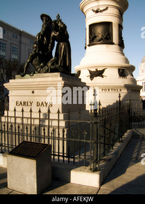 I Pionieri monumento (1894). Il Civic Center di San Francisco. Lo Stato della California. Stati Uniti d'America. Foto Stock