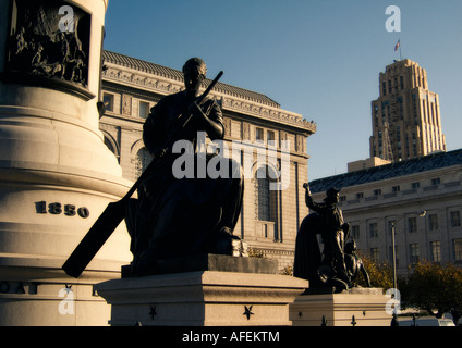 I Pionieri monumento (1894). Il Civic Center di San Francisco. Lo Stato della California. Stati Uniti d'America. Foto Stock