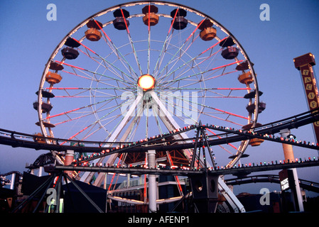 Santa Monica Pier Foto Stock