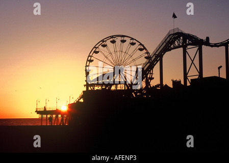 Santa Monica Pier Foto Stock