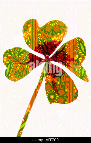 Quattro Leaf Clover Foto Stock