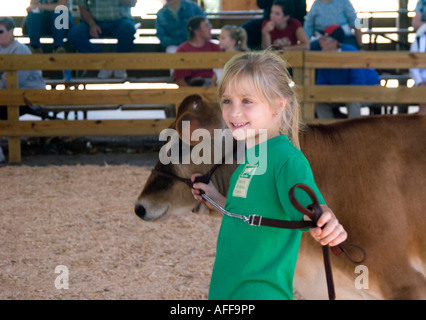 4H mostra zootecnica presso la Columbia County Fair in Chatham NY Foto Stock