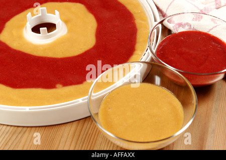 Essiccazione frutta Foto Stock