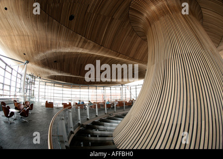 All'interno della National Assembly for Wales edificio Foto Stock