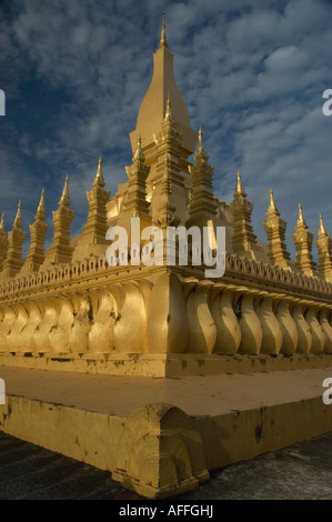 Wat Pha That Luang Vientiane Laos del sud-est asiatico Foto Stock