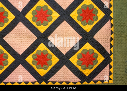 PA olandese stile amish quilt Foto Stock