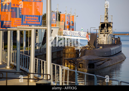 USS COBIA sommergibile al Museo Marittimo di Manitowoc nel Wisconsin Foto Stock