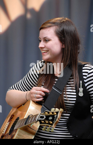 Amy Macdonald vivere all'Urbis home del canale m tv company, Manchester Foto Stock