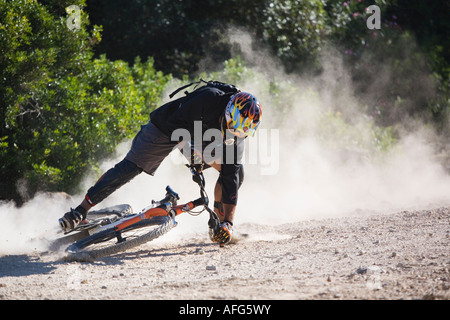 Mountain Biker che rientrano Foto Stock