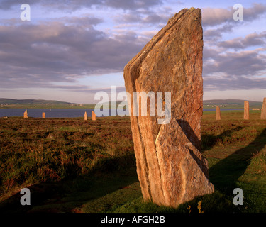 GB - Scozia: anello di Brogar su Orkney continentale Foto Stock