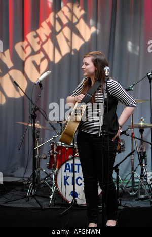 Amy Macdonald vivere all'Urbis home del canale m tv company, Manchester Foto Stock