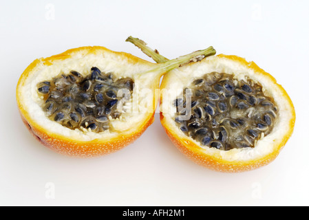 Dolce Granadilla frutta / (Passiflora ligularis) Foto Stock