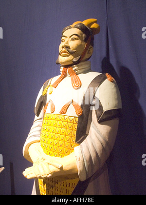 Imitazione figura scultura in terracotta di terra cotta warrior Bingma Yong Foto Stock