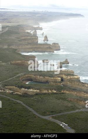 Vista aerea di dodici Apostoli rocce, NSW. Australia Foto Stock