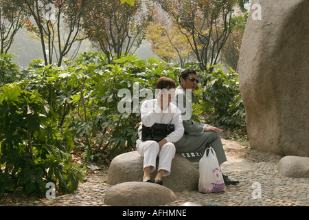 Coppia di mezza età Foto Stock