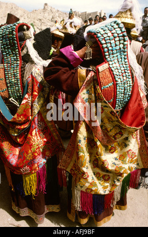 Corteo Nuziale e cerimonia Leh Ladakh India del Nord Foto Stock