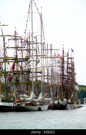 Tall Ships Race Capalbio Scalo con le navi ormeggiate fino Foto Stock