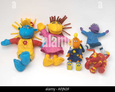 Tweenies Fizz Bella MIlo Jake scarabocchi Foto Stock