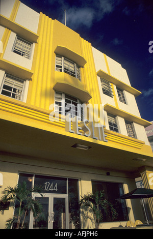 Leslie Hotel Ocean Drive Miami Beach Florida USA Foto Stock