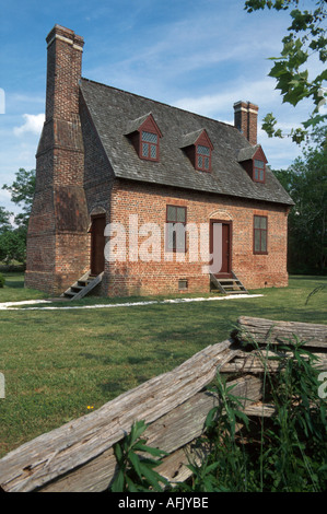 Virginia Public, spiaggia, sabbia, surf, Lynnhaven casa, case, costruito 1725 tardo medievale stile primo coloniale piantatrice, casa, residenza, casa case case Foto Stock