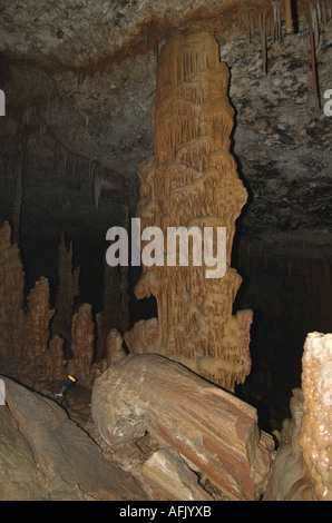 Grotta di stalattiti Riserva Naturale a Soreq Israele Foto Stock