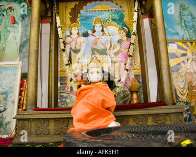 Mombasa Tempio Hindu Hanuman pavan-putra dio scimmia ape induismo Kenia Kenia Africa Orientale afrika city Foto Stock