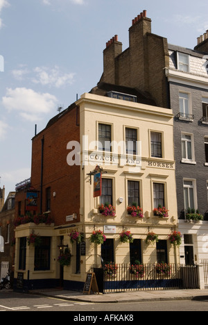 London pub public house pullman e cavalli Hill Street e Hays Mews Mayfair London W1 Inghilterra Foto Stock