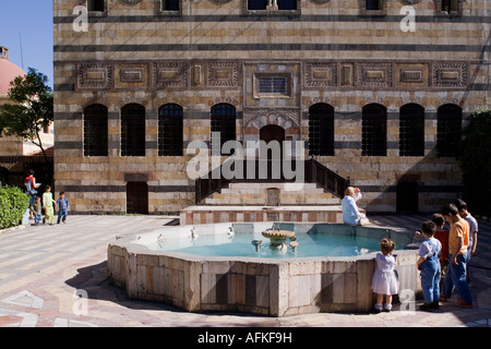 Il Palazzo Azem nella vecchia di Damasco, Siria, completata nel 1752 come residenza privata del governatore. Foto Stock