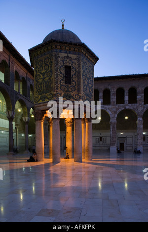 La cupola del Tesoro in moschea degli omayyä di, Damasco, Siria Foto Stock