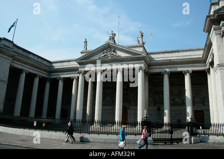Banca d'Irlanda su College Green, Dublino Foto Stock