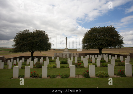 Il punto 110 vecchio cimitero militare della Somme Picardia Francia Foto Stock