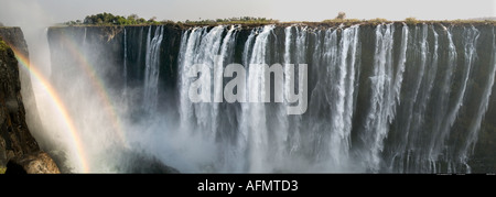 Doppio arcobaleno Victoria Falls Zimbabwe Foto Stock