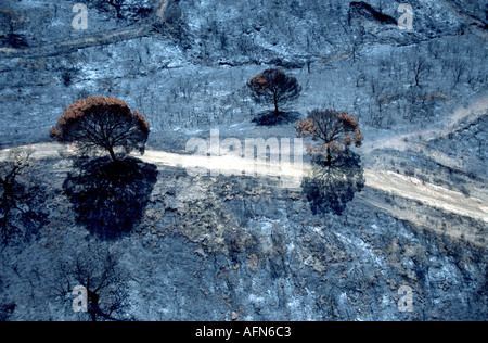 Vista aerea della strada spagnolo Foto Stock