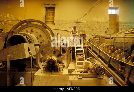 Bolivia Potosi la raffineria fabbrica furono lo stagno argento e zinco in lavorazione Foto Stock