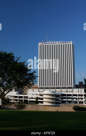 Alliant Energy Bldg, centro di Cedar Rapids Iowa Foto Stock