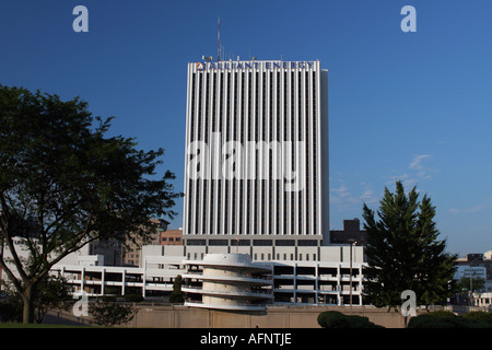 Alliant Energy Bldg, centro di Cedar Rapids Iowa Foto Stock