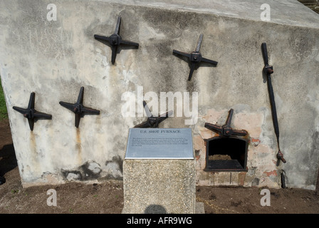 Forno di colpo al Castillo de San Marcos, Sant'Agostino, FL Foto Stock