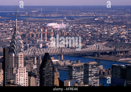 Vista generale di Manhattan, New York, Stati Uniti d'America (USA). Foto Stock