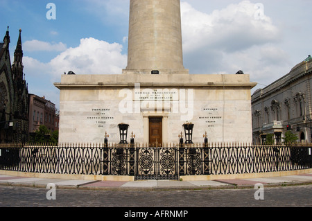 George Washington Monument Mount Vernon Place Baltimore, Maryland USA Foto Stock