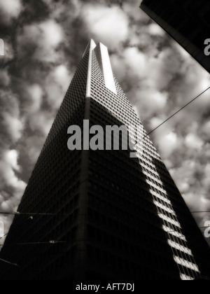 Piramide Transamerica (1969-1972). Dal Quartiere Finanziario di San Francisco. San Francisco. Lo Stato della California. Stati Uniti d'America Foto Stock